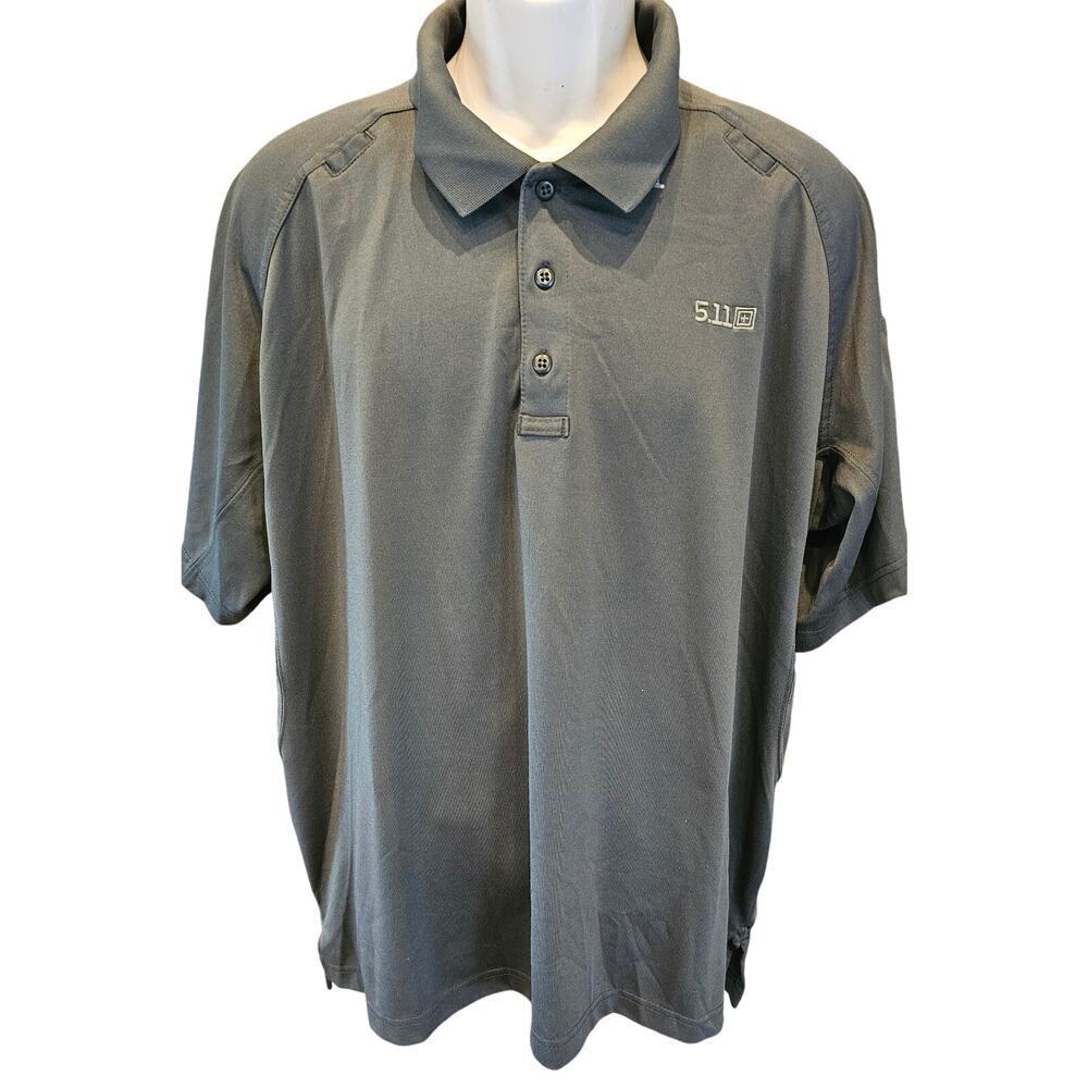 5.11 tactical sz 2XL mens forest green performance polo uniform casual comfort